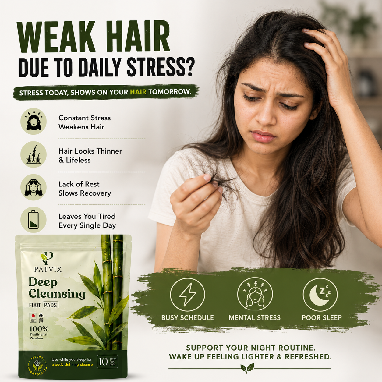 "Better Nights. Healthier Looking Mornings." Deep Body Detox Patches