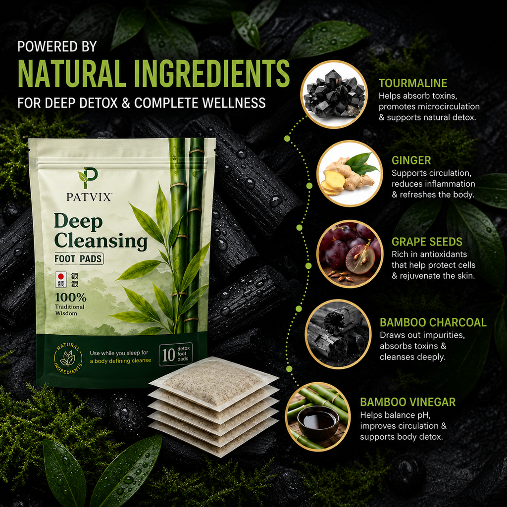 "Better Nights. Healthier Looking Mornings." Deep Body Detox Patches